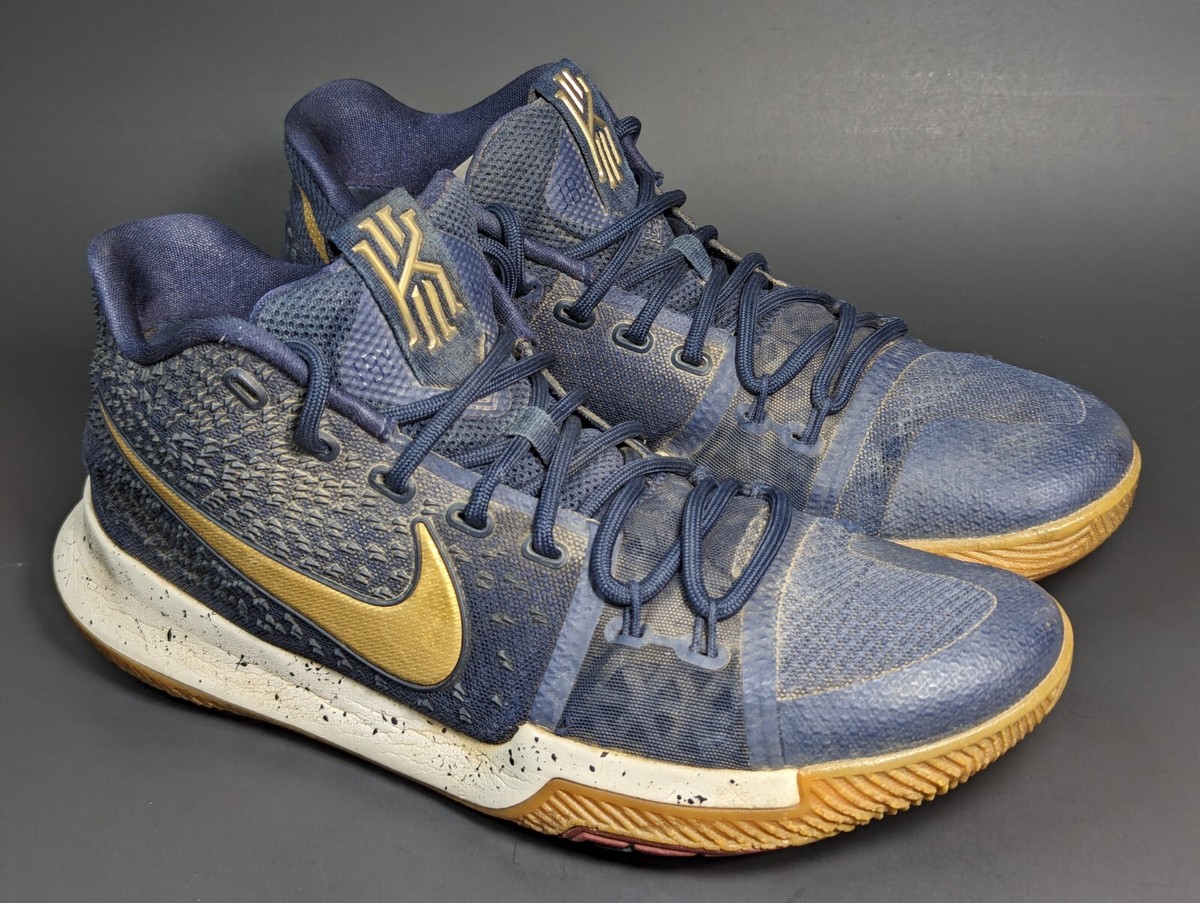 Nike Kyrie 3 Basketball Shoes Sneakers Men's Size 9 Blue | eBay