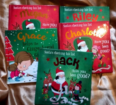 New Childrens Name Hardback Christmas Books