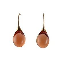 Baccarat Galea Wire Vermeil Gold Honey Crystal Earrings 2809652