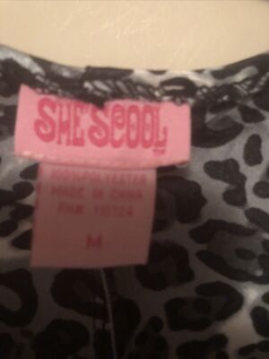 she's cool dress Mini Ruched Polka Dot Dress Small