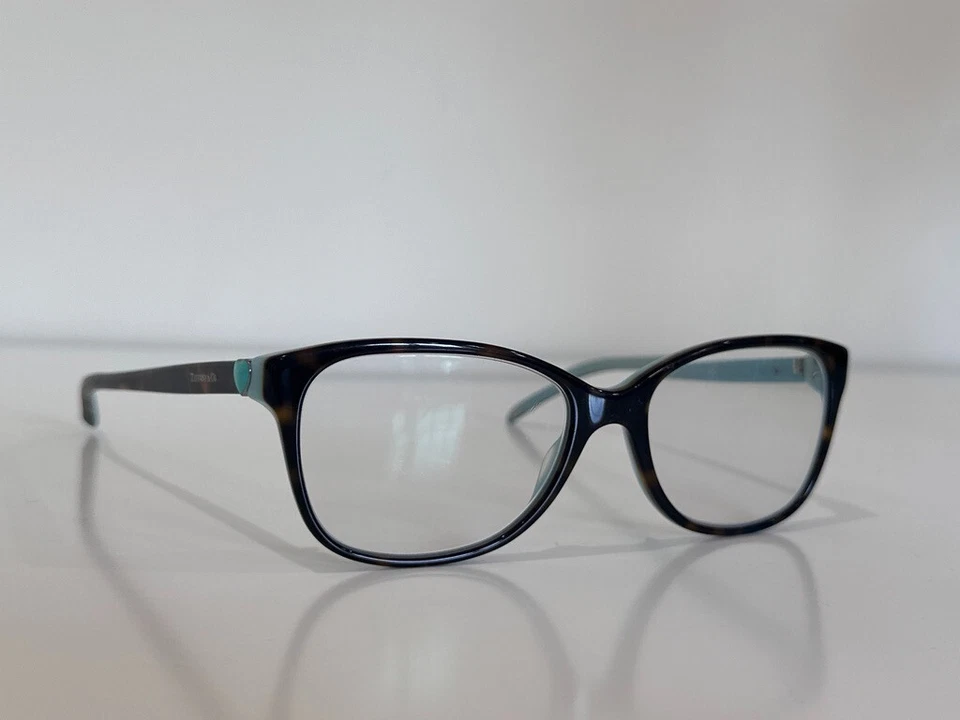 蒂芙尼 TF 2097 8134 方形哈瓦那棕色蓝色眼镜框 52-16-135 — 第 3/4 张图片