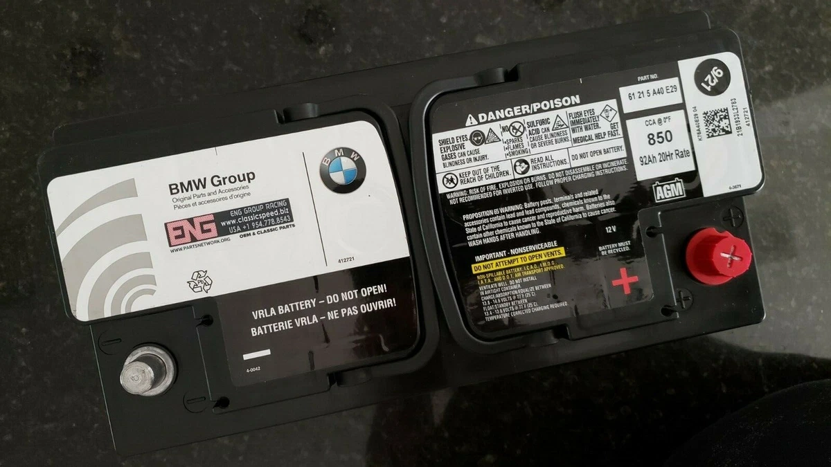 EP BMW Battery 92AH 612010 - BMW (61-21-2-353-812 | 61215A40E29 