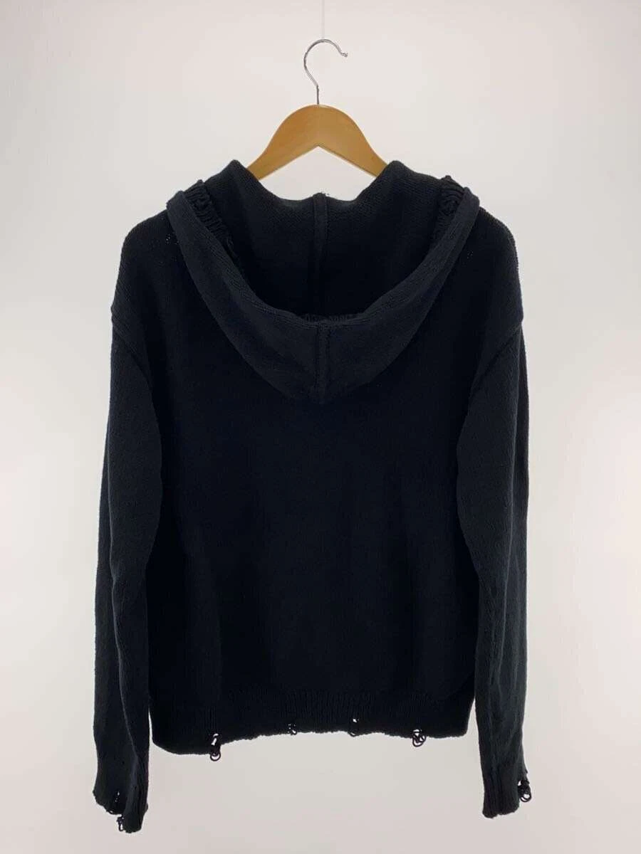 SAINT LAURENT (YSL) Felpa con cappuccio SAINT LAURENT maglia danneggiata nera S usata