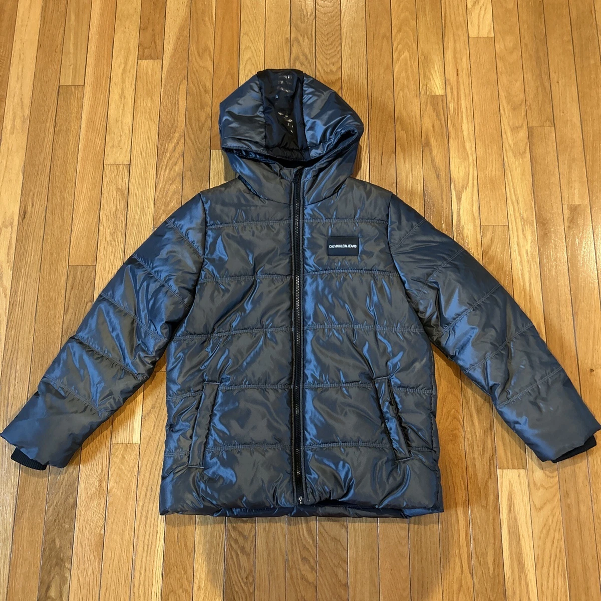Calvin klein big top boys hooded bubble jacket