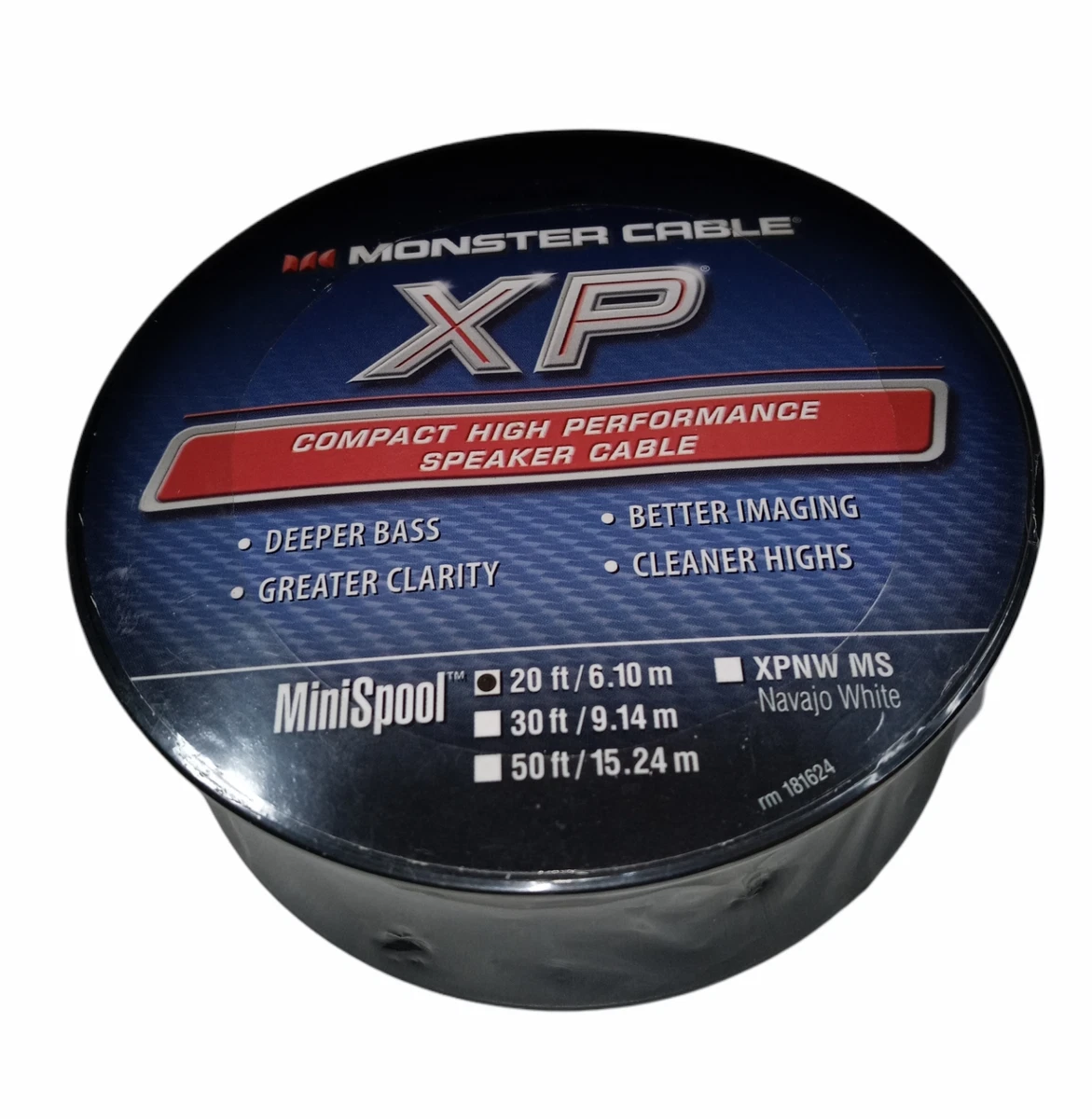 Monster XP® (50 Feet) 16gauge Speaker Cable With Clear, 54 OFF