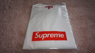 SUPREME T Shirt OLD ENGLISH L/S Top White L Large FW24KN32 | eBay