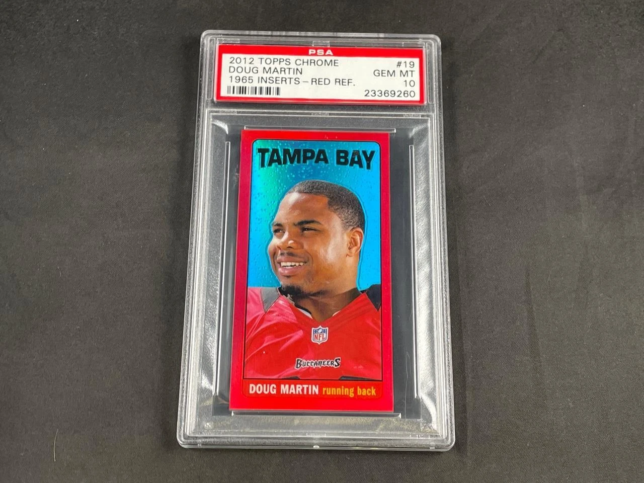 Doug Martin Topps Chrome 1965 Inserts #19 Red Refractor