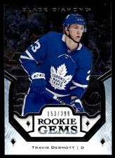 2018-19 Upper Deck Black Diamond Rookie Gems Travis Dermott 153/399 Toronto