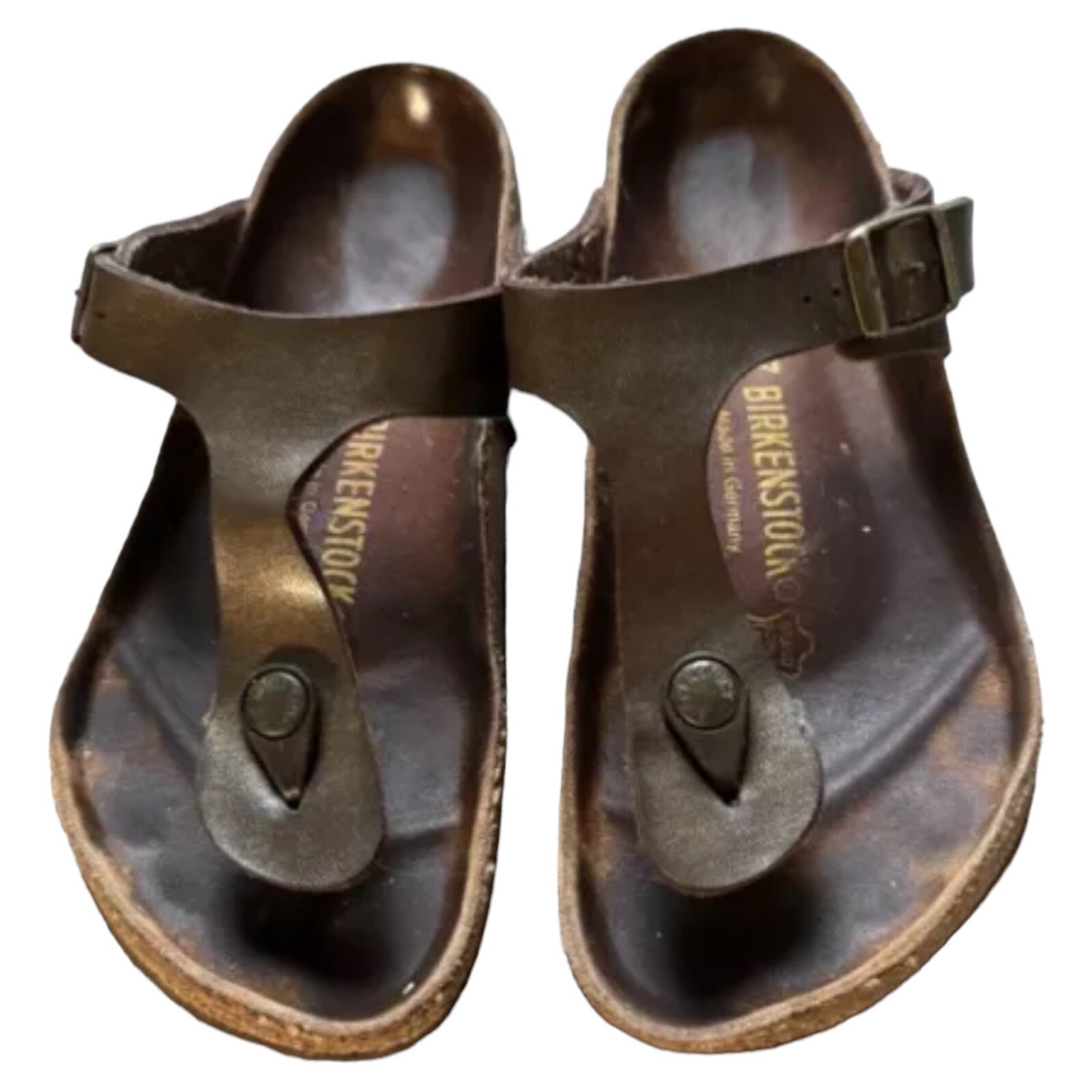 Birkenstock Gizeh Leather 240 Thong Sandals Women's Size 37 US