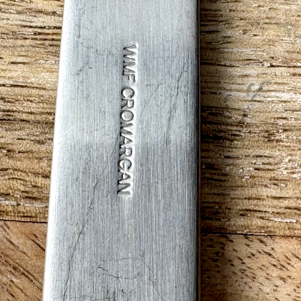 WMF Cromargan Heavy Stainless Steel Salad Serving Spoon Fork Vintage 10" - Image 3 of 4