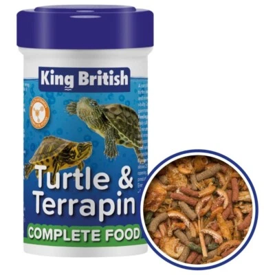 King British Turtle Terrapin Complete Food Natural Balanced Reptile 20g 80g 200g