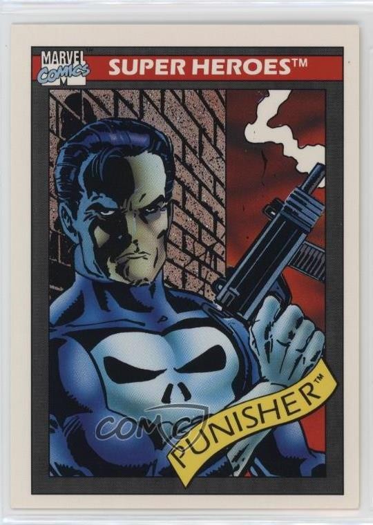 1990 Impel Marvel Universe Super Heroes Punisher #47 13w0