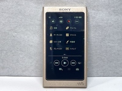 Sony NW-A46 Walkman Digital Media Player Audio MP3 32GB Gold Hi-Res Japan Tested