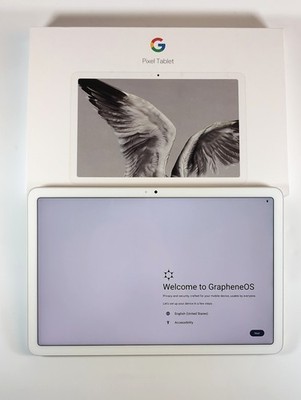 BNIB deGoogled Google Pixel Tablet 11'' 128GB w/GrapheneOS Porcelain