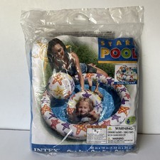 Piscina Intex Stars Piscina Infantil 48" Inflable con Anillo y Pelota Piscina Salpicadura Niños