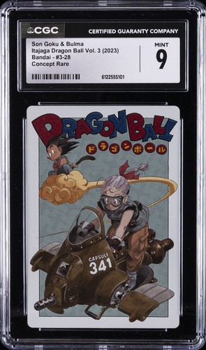 2023 DRAGON BALL BANDAI #3-28 SON GOKU & BULMA CGC 9