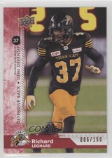 2018 Upper Deck CFL Red 6/150 Richard Leonard #87 0l2