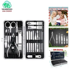 Elegant Manicure Pedicure Set for Men & Women - Ideal Gift for All Occasions