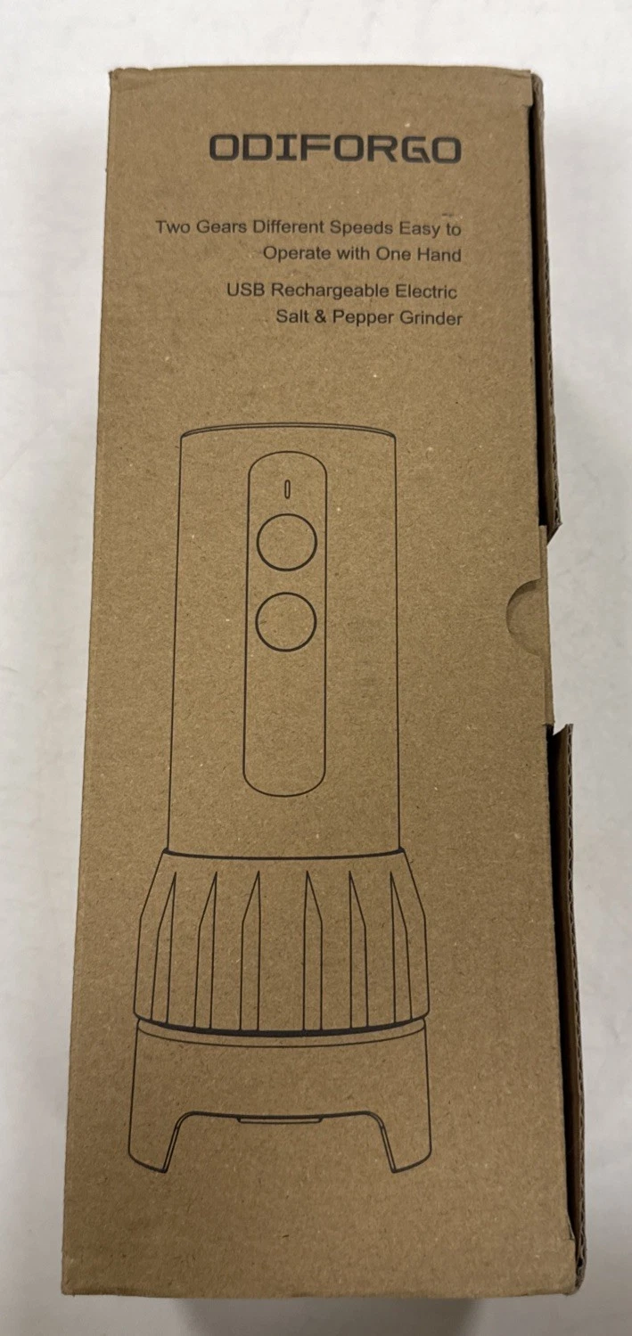 Odiforgo Electric Salt and Pepper Grinder Set-Brand New
Opens in a new window or tab