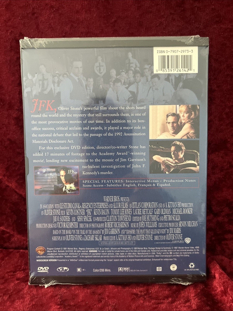 JFK (DVD, 1997, Extended Directors Cut) for sale online | eBay