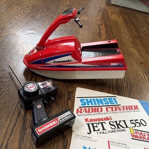 Kawasaki Jet Ski 550 RC SHINSEI Remote Control Model Boat Toy Japan w/remote