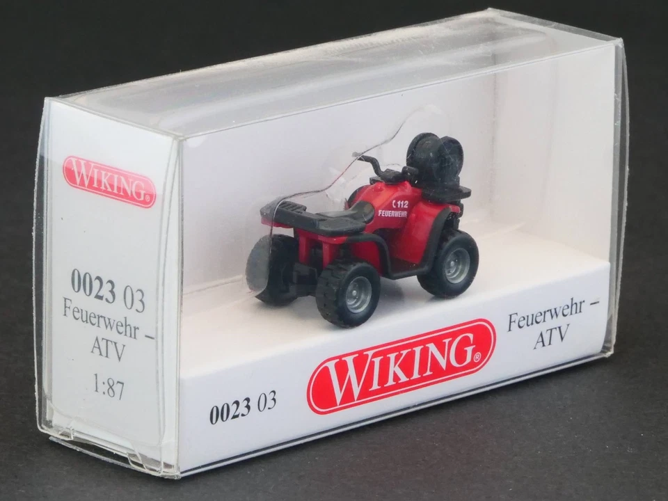 Wiking 002303 Feuerwehr ATV Quad 1:87 wie NEU! OVP BL 1705-16-43 - Bild 2 von 2