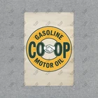 Vintage Co op Gasoline Motor Oil Metal Sign Farm Gas Station Decor #969275