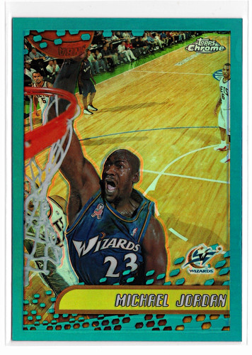 Michael Jordan [Refractor] #95 2001 Topps Chrome card