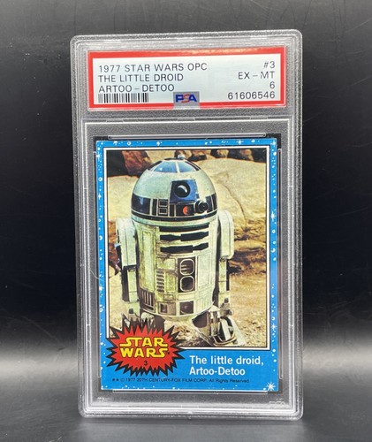 1977 Topps Star Wars #3 The little droid, Artoo-Detoo — PSA 6