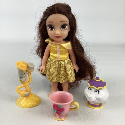 Disney Princess Belle Petite Fashion Doll 6'' Figure Beauty Beast Potts Lumiere