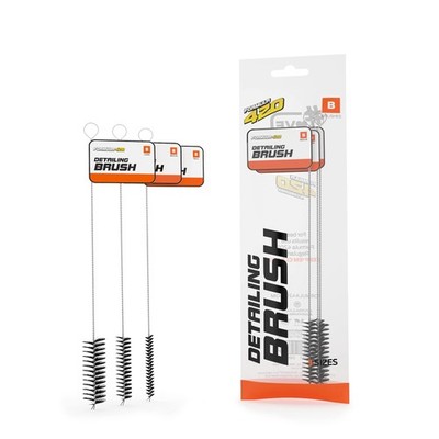 Formula 420 Detailing Brush Set | 3 Size Brushes | Cleaning Brush Pack | Form...