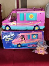 Alter großer Mattel Barbie Suncharm Magic Van Bus Western 1989 mit OVP Vintage