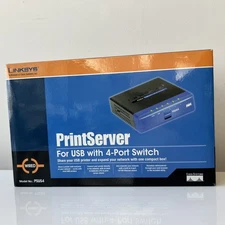 Cisco Linksys PrintServer For USB 4-Port Switch - PSUS4 - New Sealed