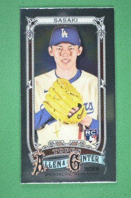 Roki Sasaki 2025 Topps Allen & Ginter Chrome Mini Rookie #92 | eBay