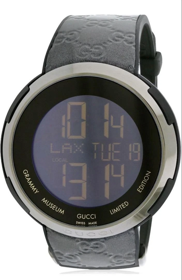 Montre numérique Gucci ceinture émaillée Aigucci