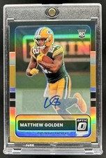2025 Panini Donruss Optic Matthew Golden 2015 Retro Auto RC Rookie #10 Packers