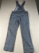Vintage Dickies Hickory Stripe Conductor Overalls Blue And White- Mens SZ Large