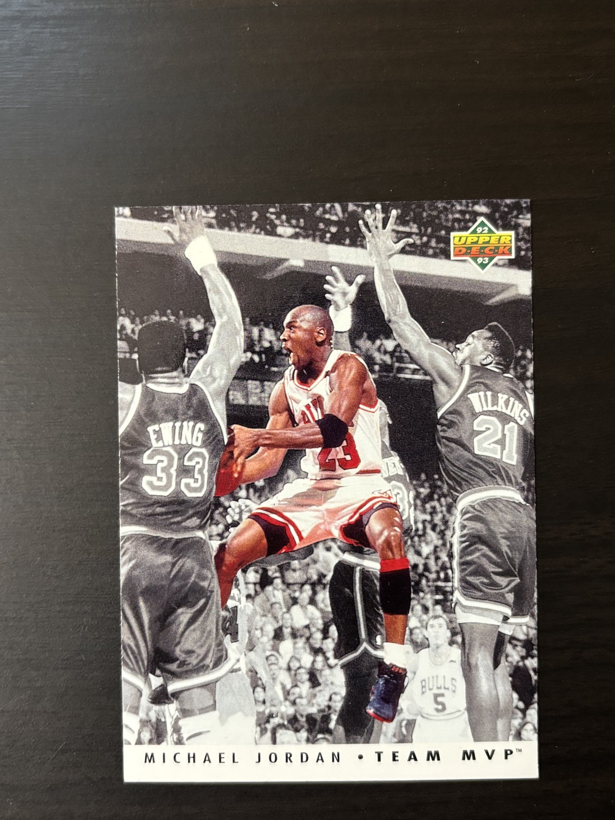 Michael Jordan 1992-93 Upper Deck Team MVP #TM5 Chicago Bulls Hall of Fame HOF