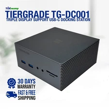 Tiergrade TG-DC001 USB-C Docking Station Dual 4K HDMI DP Triple Display Support