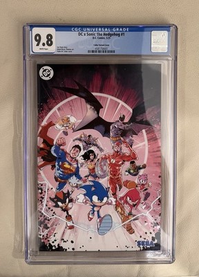 DC x Sonic the Hedgehog #1 Collar Variant CGC 9.8 CGC LABEL ERROR ONE OF A KIND