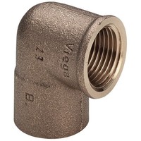 Viega Winkel 104436 18 Mm X Rp 1/2, 90Grad, Rotguss