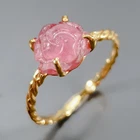 Jewellery Natural Tourmaline Ring 925 Sterling Silver Size 8 /R473280