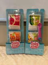Brand New Baby Alive Retired Juice and Food Accessory Packs 2008