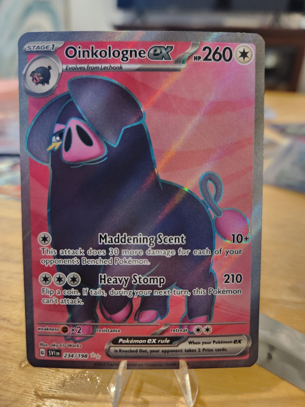 2023 Pokemon Scarlet & Violet Oinkologne ex Stage 1/Ultra Rare #234 Mint