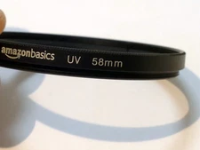 Amazon Basics 58mm lens filter UV