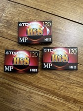 TDK Hi8 120 MP Video Cassette - Lot Of 3 P6-120H8MP New sealed .