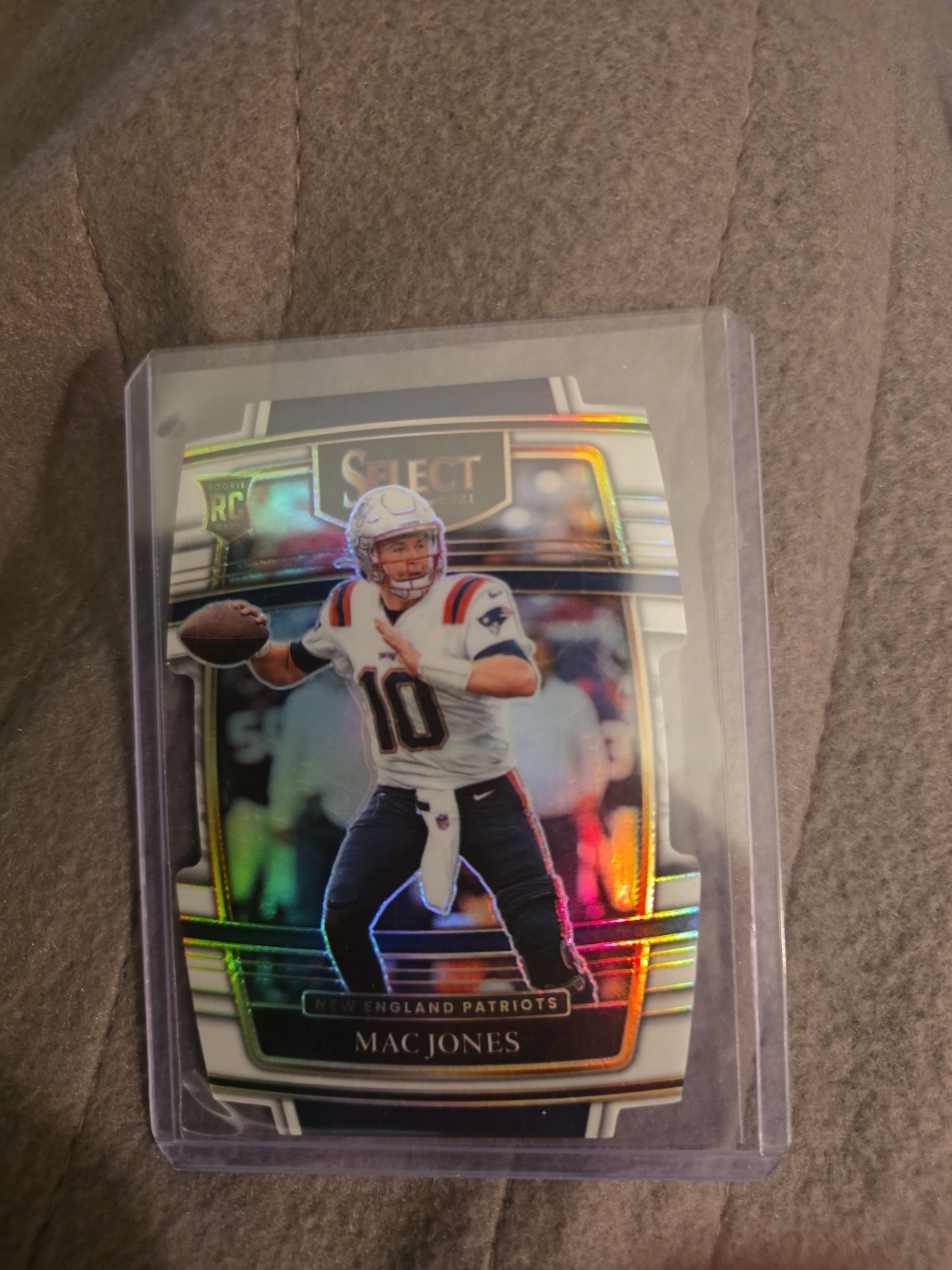 2021 Panini Select Mac Jones Concourse SSP Die-Cut White Prizm  /99 RC Patriots