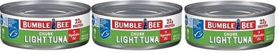 Bumble Bee Chunk Light Tuna in Vegetable Oil 3 Pack