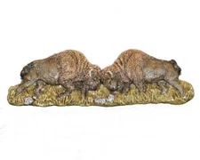 Set Of 6 Drawer Pulls 4/1/2" Buffalo Bison Ol West Wild Life Western Home  Decor