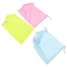 3Pcs Cat Bathing Bags Durable Polyester Mesh Wrap for Grooming Assorted Colors